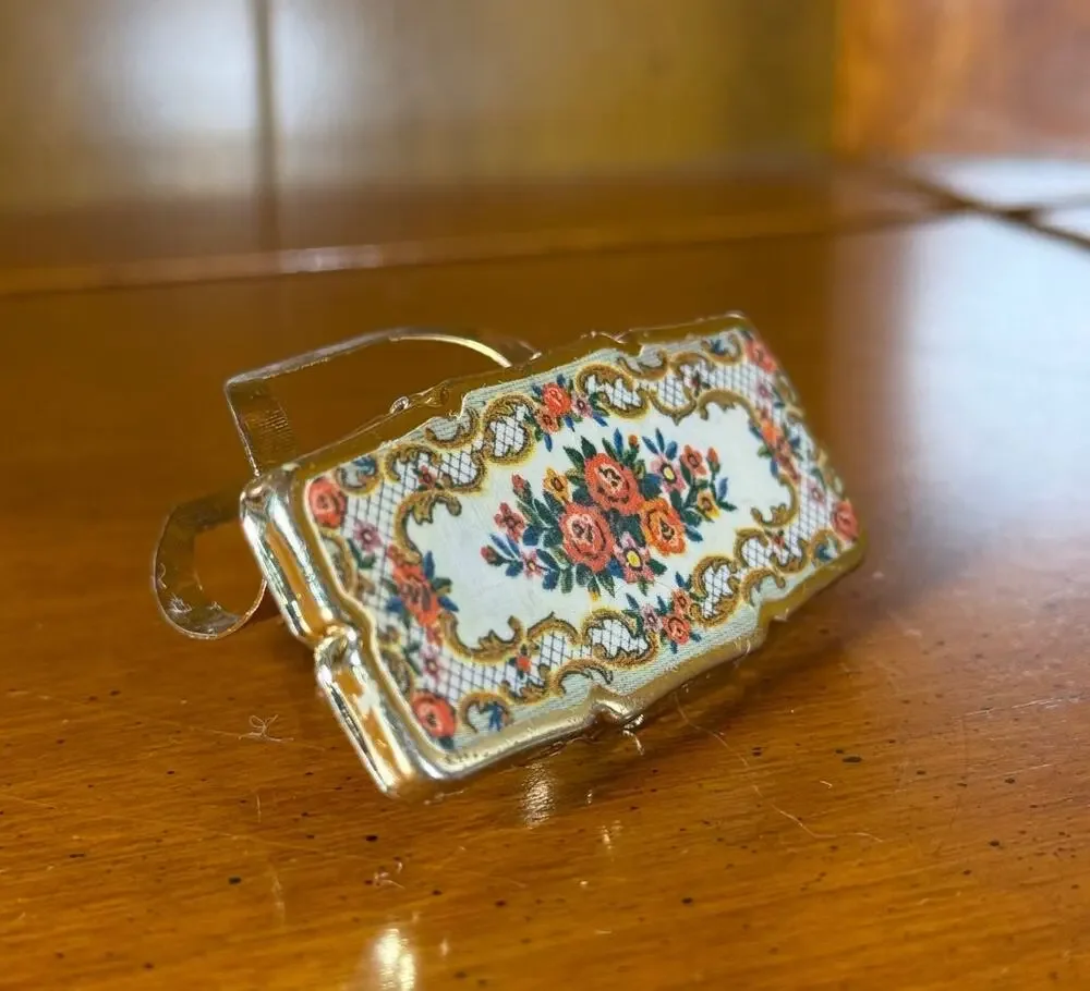 VTG Lipstick Holder Hinged Mirror Japan 1950s 1960s